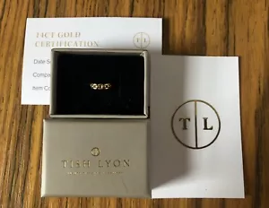 ✨ 175£ Tish Lyon 14kt massiv Gold Kette Scharnier Clicker Ring 8mm 16g 1,2mm - Bild 1 von 7