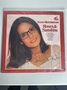 Nana Mouskouri Roses & Sunshine Vinyl LP AUTOGRAPHED CL 3-3000 GLP 80005 - Imagen 1 de 6