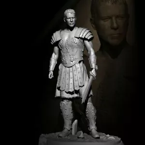1/35 50 mm Harzfigur Modellbausatz römischer Gladiator General Maximus unbemalt - Bild 1 von 12