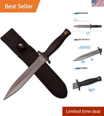 Cuchillo táctico de hoja fija MT-20-77GY - 8,5 pulgadas con hoja TiNite gris Foto 1 de 4