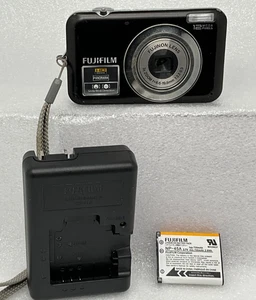 Fujifilm Finepix JV100 12.0 MP Digital Camera Black w/Charger & OEM Battery - Picture 1 of 9