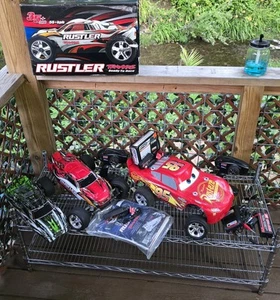 Traaxas Rustler 2wd Bundle - Rare Lightning McQueen Build - Many Extras - Picture 1 of 13