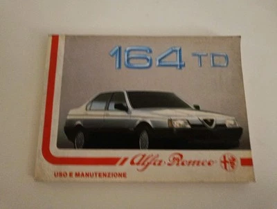 LIBRETTO USO E MANUTENZIONE ALFA ROMEO 164 TD 1987 - Immagine 1 di 3
