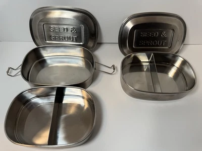 Seed & Sprout Metal Bento Box, Set Of 2! - Image 1 of 4