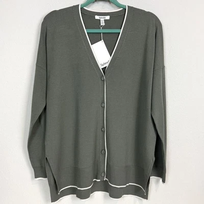 Suéter Cárdigan Splendid Verde Salvia M Nuevo Con Etiquetas Foto 1 de 4