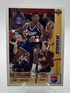 1991 Upper Deck #375 Lionel Simmons Sacramento Kings - Imagen 1 de 2