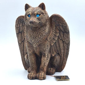 Pena Spirit Wolf Candle Lamp 2000 Windstone Original Tag - Picture 1 of 15