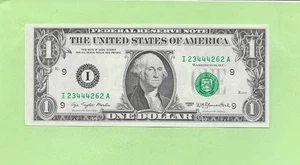 1977 ..UNCIRC $1  I 2344 4262 A  .... 1977  $1  I-A    NICE NOTE        FRN - Picture 1 of 2