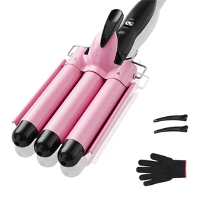 3 Barrel Curling Iron, 1 Inch Crimper Hair Tool, Crimping Waver for Women - Picture 1 of 12