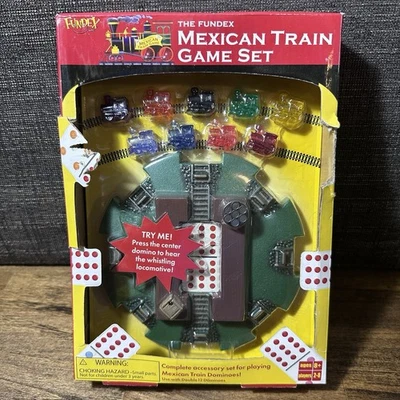 Fundex Vintage Mexican Train Game Set for Dominos 2002 Whistling Locomotive NIP - Image 1 of 4