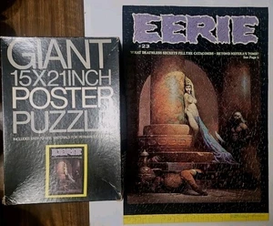 EERIE Horror Magazin Riesen Poster Puzzle 1972 selten Underground Puzzle L - Bild 1 von 12