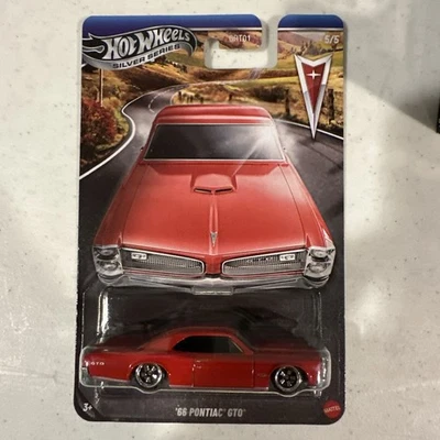 Pontiac GTO Walmart 1966 serie plateada Hot Wheels exclusivo base metálica Chase nuevo Foto 1 de 4