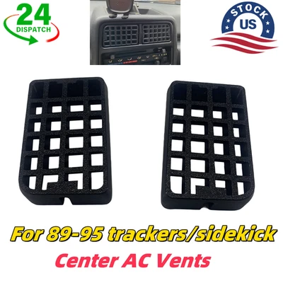 For 1990-1995 Geo Tracker/Suzuki Sidekick Vitara Dash AC Air Vent Center Set - Image 1 of 4