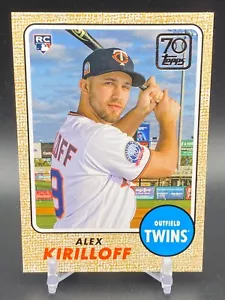 2021 Topps Update ALEX KIRILLOFF RC Minnesota Twins #70YT-18 errore capovolto - Foto 1 di 1