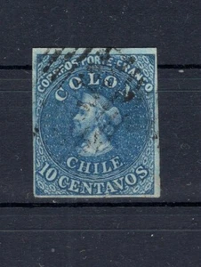 CHILE 1861 Última impresión Londres 10c SOFICH 11 usado estado SIN DEFECTOS L5 - Imagen 1 de 1