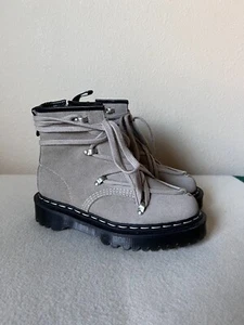 Rick Owens x Dr. Martens 1460 Bex Suede - Women's Size 6 - Tan Light Taupe - Picture 1 of 7