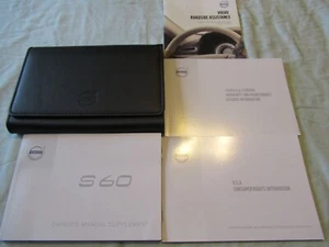 Volvo S60 2018 dueño juego manual con estuche AWD tracción delantera - Imagen 1 de 1