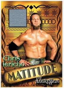 Chris Jericho WWE 2003 Fleer Aggression Matitude Event Used Mat Card - Picture 1 of 1