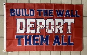 Build the Wall Sport Sie alle Flagge KOSTENLOSER VERSAND IN DEN USA Donald Trump MAGA Schild 3x5' - Bild 1 von 1