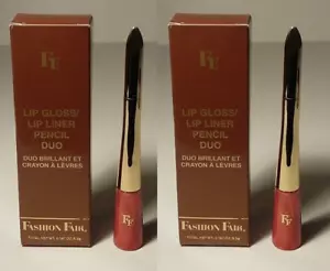 Fashion Fair LIP GLOSS and LINER DUO #8832 PEACH / LIGHT BROWN, ( 2 PC LOT ) NEW - Picture 1 of 1
