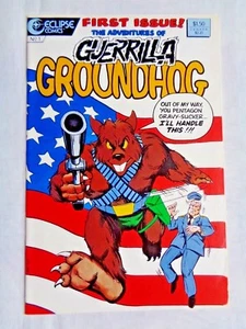 Guerrilla Groundhog No. 1 January 1987 Eclipse Comics First Printing NM (9.4) - Picture 1 of 9