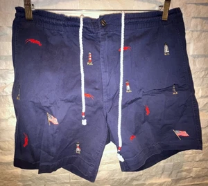 EUC Men's POLO RALPH LAUREN Classic Fit 6" Inseam Lighthouse Lobster Shorts XXL - Picture 1 of 5