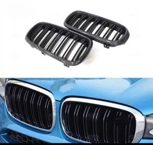 REAL Carbon Bumper Grille Cover For BMW X5 F15 X6 F16 X5M F85 X6M F86 14-18 16 - Imagen 1 de 10