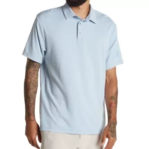 PGA Tour Clearance Men's Short Sleeve Mini Geo Jacquard Golf Polo Shirt Allure - Picture 1 of 3