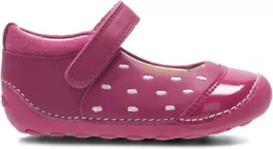 Clarks Girls Casual Flats Little Lou First Shoes UK 2.5F RRP £26 - Picture 1 of 8
