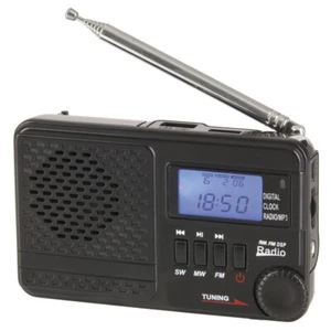 Portable AM/FM/SW Rechargeable Radio with MP3 Supports USB flash drive&Micro SD - Picture 1 of 3