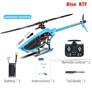 YXZNRC F280 RC Helicóptero 2.4G 6CH 6 Ejes Giroscopio 3D Motor Sin Escobillas Flybarless - Imagen 1 de 26