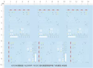 1/2000 USS Nimitz (CVN-68) Flugzeugträger F-18 E2C Markings Water Slide Decal - Bild 1 von 1