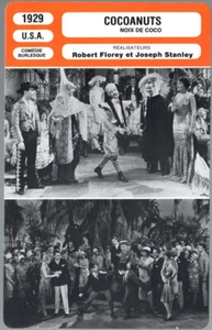 FICHE / CARTE / CARD: COCOANUTS - The Marx Brothers - 1929 - Bild 1 von 2