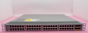 Przedłużacz tkanin Cisco Nexus N2K-C2248TP-E 2248TP-E 48x 1G RJ45 + 4x 10G SFP+ - Zdjęcie 1 z 6