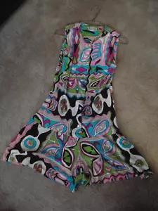 Vintage Retro - 1960's Pawtucket Mod Psychedelic Romper Play Suit - Picture 1 of 7