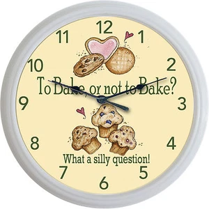  Backen Backen Bäckerei Wanduhr Kuchen Kekse Cupcakes Muffins Neu 10" - Bild 1 von 2