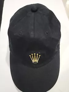 Hoodlab × Rolex Corona Ricamata Nero Cappello Adulto Cinturino Posteriore HYPEBEAST - Foto 1 di 6