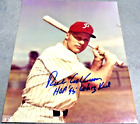 MLB RICHIE ASHBURN AUTOGRAPHED PICTURE PHIL PHILLIES HOF BASEBALL RARE OUTFIELDE