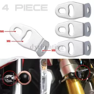 4X Motorcycle Bracket Mount Clamp Holder Spot Fog Light Headlight Turn Signal US - Foto 1 di 7