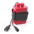 8.4V Waterproof Battery Pack Case House Cover USB Charge For Bicycle Bike Lamp