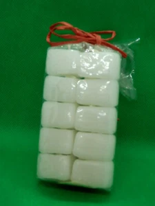 10x Herzkerzen 3x3x2cm weiß sh. Bilder Valentinstag Candlelight Hochzeit ... - Bild 1 von 4