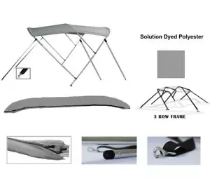 3-Bow Aluminum Bimini Top Compatible with Mariah SC23 CUDDY 2005-2010 - Imagen 1 de 19