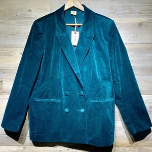 Good Hart Matilda Jane Samt Blazer in Evergreen Gr. XL Zweireiher Schmuck - Bild 1 von 13