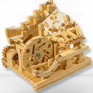 Marble Run Modules 3D Wooden Puzzle DIY Kit Rolling Ball Race Machine Model - Picture 1 of 9