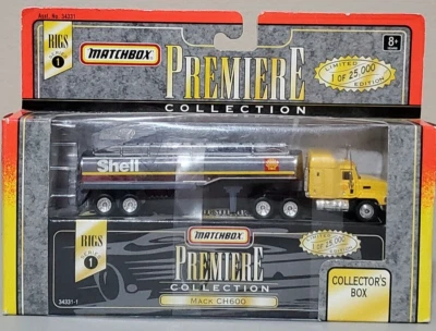 Matchbox 1996 Mack CH600 Shell Gasoline Premiere Collection Rigs Series 1 New - Image 1 of 3