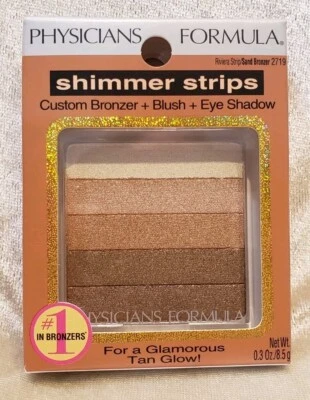 PHYSICIANS FORMULA Shimmer Strips Bronzer blush RIVIERA STRIP 2719 0.3 oz - Image 1 of 4