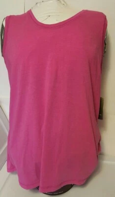 NEW Tek Gear Women's Fly Away Back Layered Tank Top Pink Size Large - Image 1 of 2