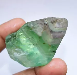 100% Natürlich Zweifarbig Kolumbien Smaragd Fluorit 278.10 Karat Probe FACET Rau - Bild 1 von 6