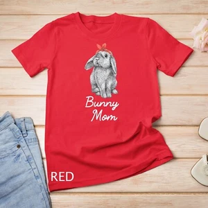 Camiseta unisex de dibujo de conejo con orejas lop conejo mamá - Imagen 1 de 15
