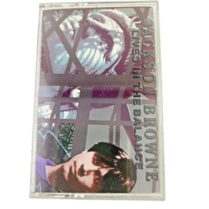 Jackson Browne Lives in the Balance Cassette Tape 1986 - Imagen 1 de 4
